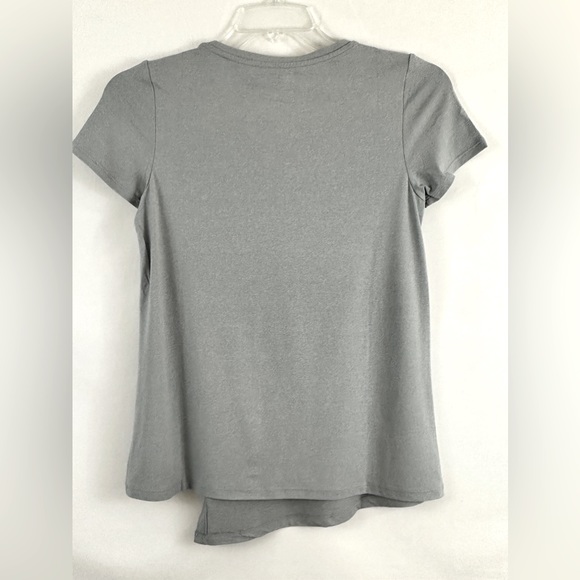 Cuddl Duds Soft Wear with Stretch Heather Gray Short Sleeve Asymmetrical… - Picture 6 of 8